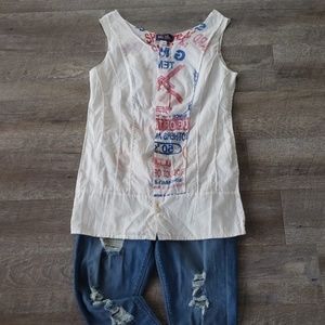 Liz Alig Flour Sack blouse